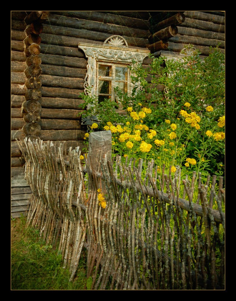 Палисадник в деревне фото