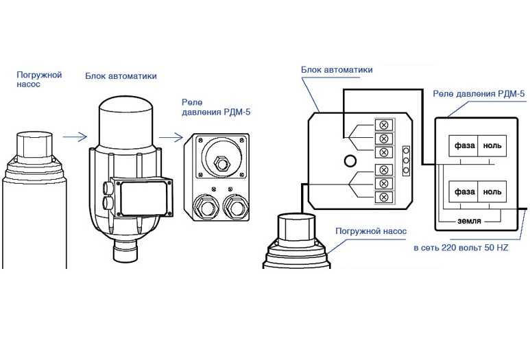 Как подключить реле давления к насосу с гидроаккумулятором схема проводов