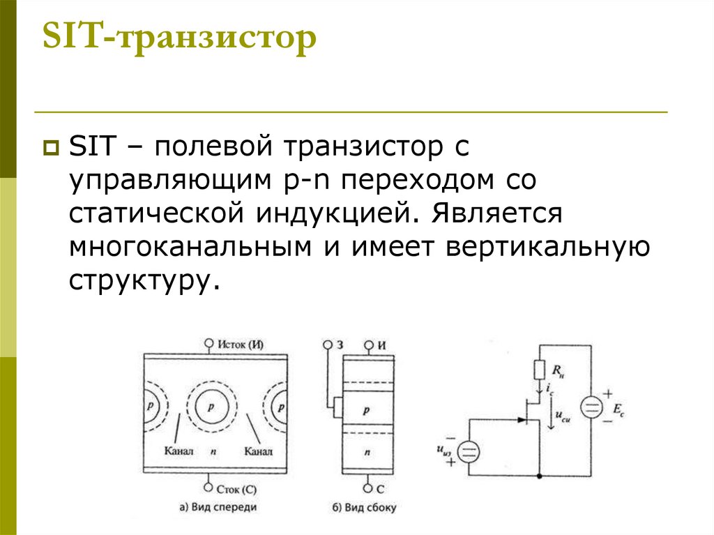 Содержание транзисторов