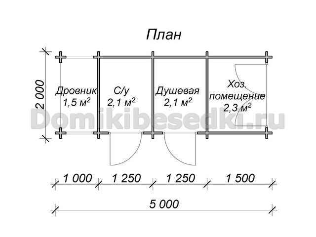 Дачный туалет с хозблоком чертежи с размерами