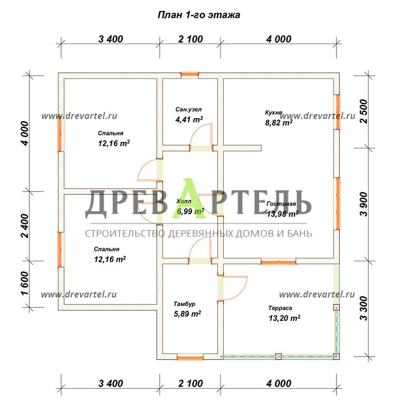 Проект 9х9 одноэтажный