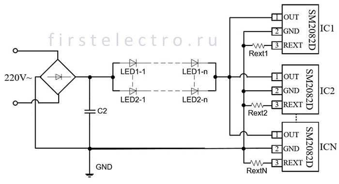 Bp9833d схема включения