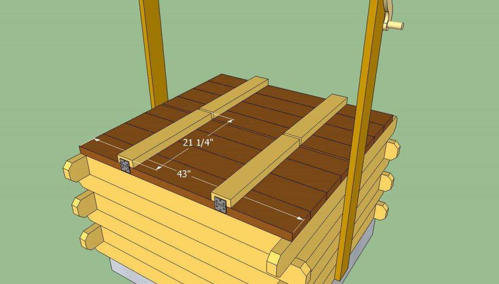 Как сделать крышку на колодец своими руками из дерева круглую чертежи