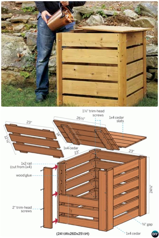 Компостер из досок чертеж - 94 фото