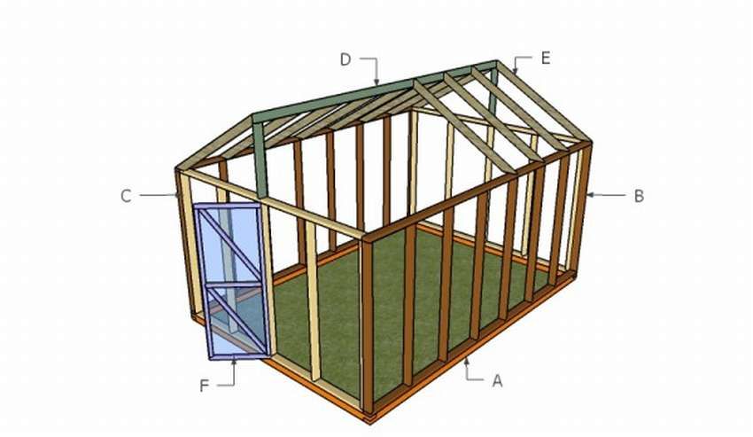 Теплица из брусков своими руками чертежи