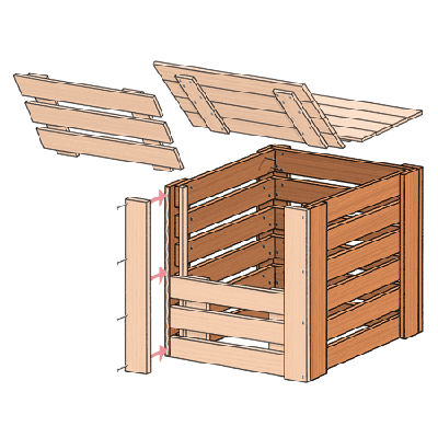 Ящик для компоста своими руками из досок чертежи и размеры и фото пошаговая инструкция