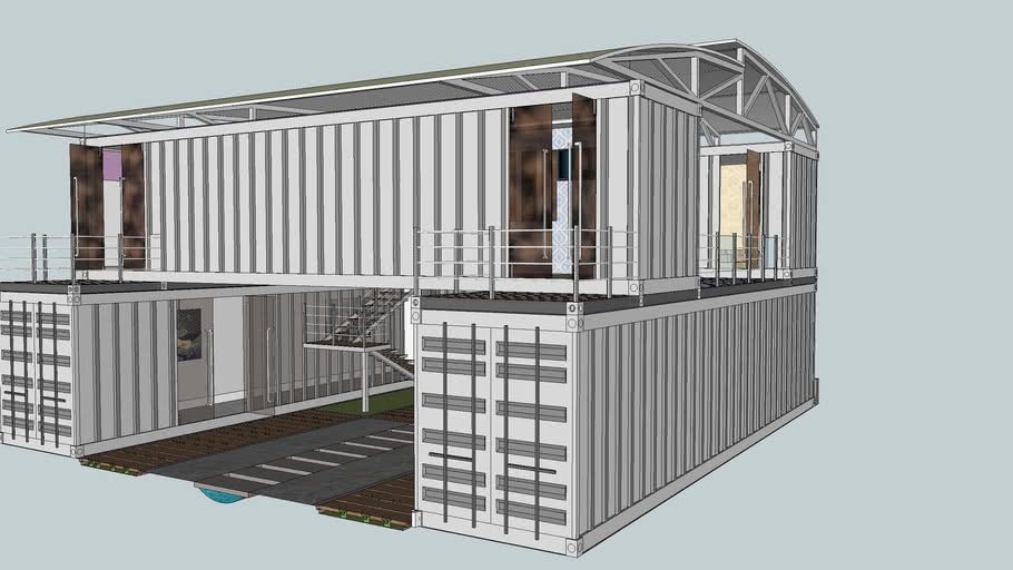 Проекты домов из контейнеров морских 40 футовых планировка