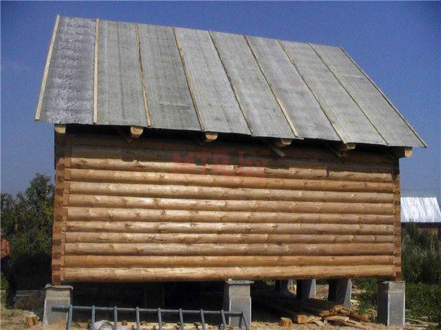 Крыша крытая рубероидом