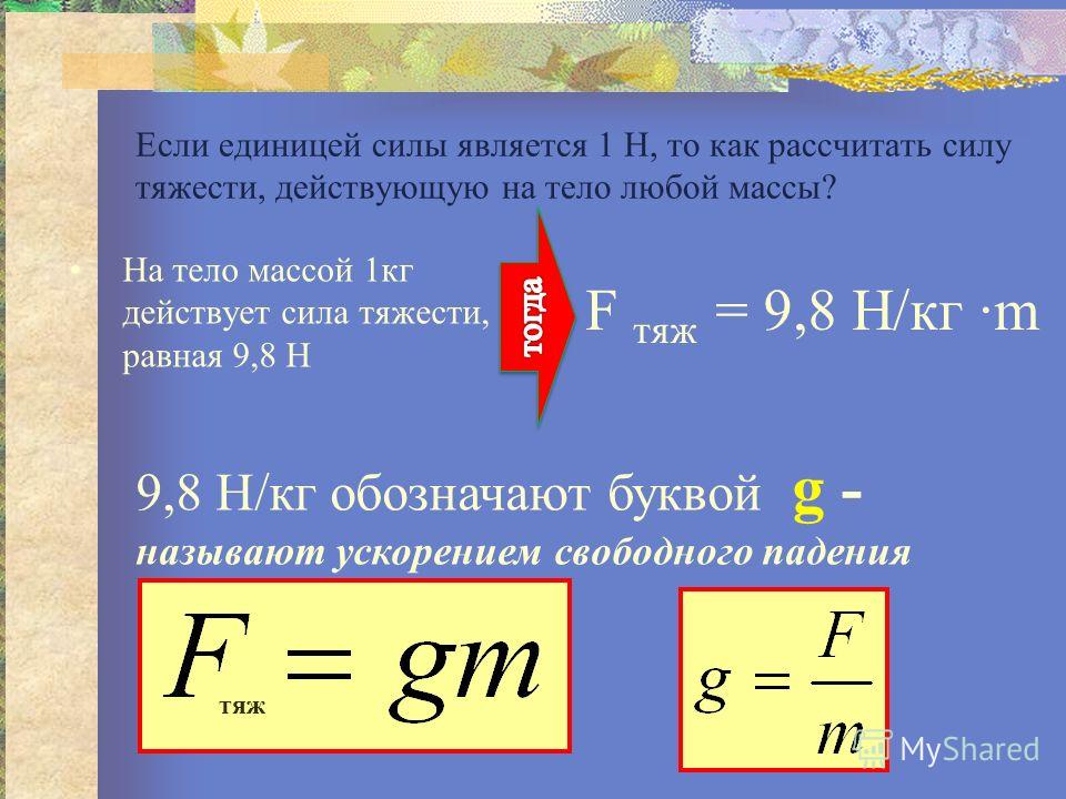 На тело массой 10 кг действуют. Как рассчитать силу удара. Расчет силы удара. Силу тяжести рассчитывают по формуле. Как рассчитывается сила.