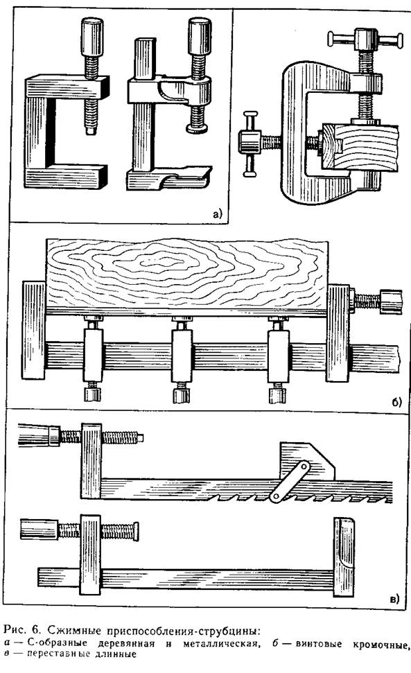 Деревянные струбцины чертежи