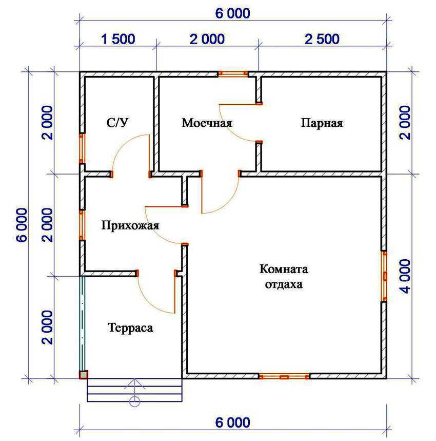 Проекты бань из пеноблоков с мансардой