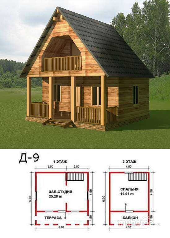 Дом баня 6х6 проекты из бревна с мансардой