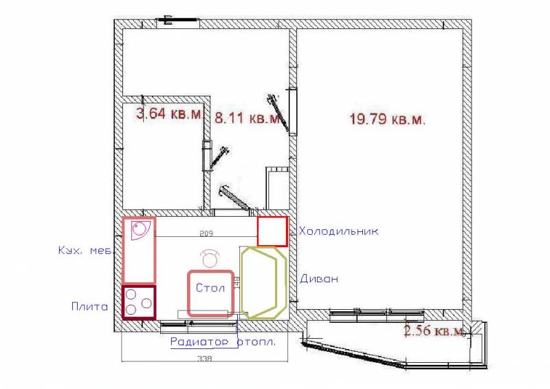 Планировка 1 комнатной квартиры улучшенной планировки. Однушка п-44 планировка с размерами. П-44 однокомнатная квартира планировка. П44 однушка перепланировка. Метраж кухни п44 однушка.