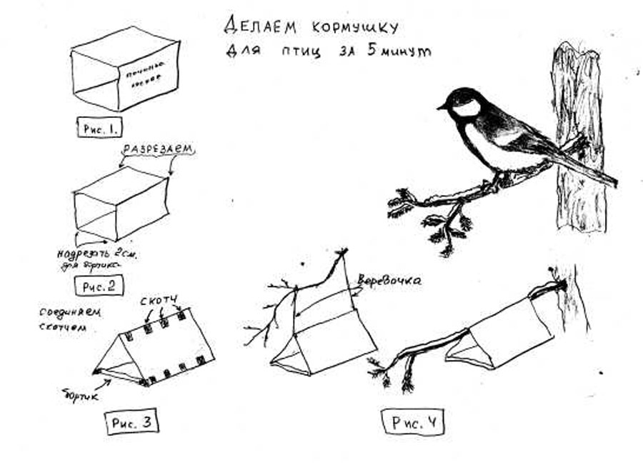 Кормушки своими руками чертежи. Как нанести рисунок на кормушку.