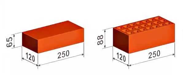 Высота кирпича. Габариты кирпича Буханка. Толщина керамического кирпича утолщенного. Размер красного облицовочного кирпича стандарт. Размер утолщенного керамического кирпича.