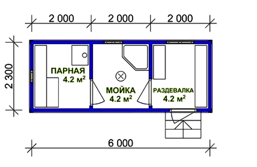 Баня из контейнера 20 своими руками фото чертежи