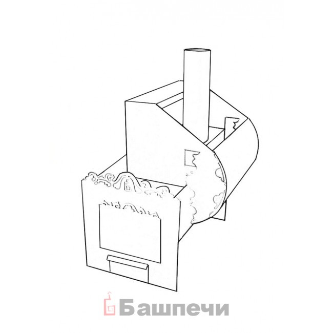 Печь для бани из трубы 530 своими руками чертежи и фото горизонтальная