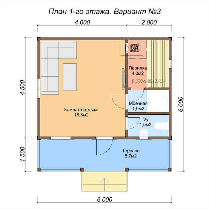 Баня своими руками проекты 6х6