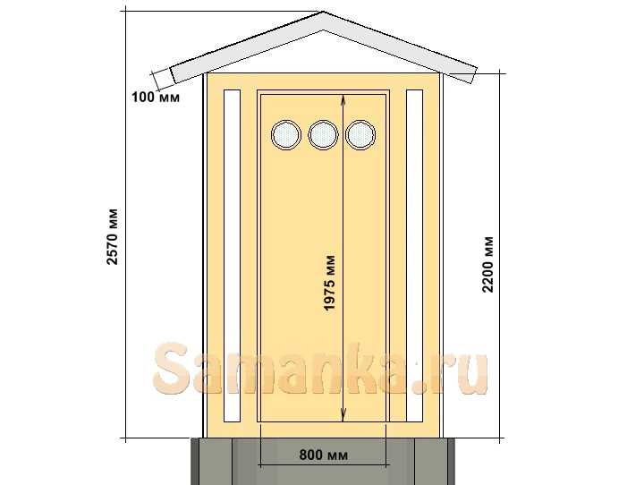 Туалет избушка чертежи