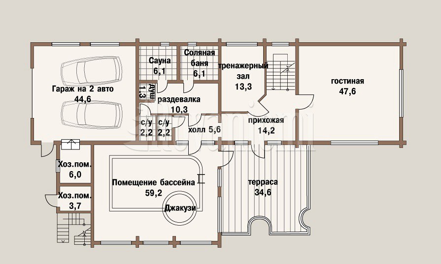 Проект гараж баня дом - 96 фото