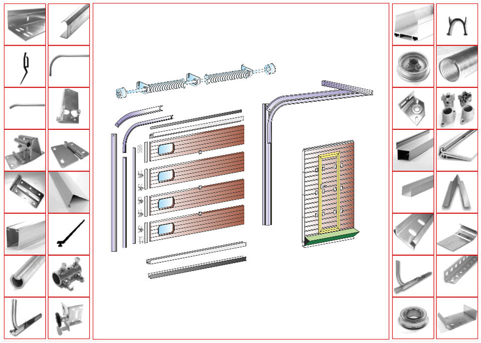 Запчасти дорхан. Комплектующие для подъемных ворот Алютех. Комплектующие для подъемных ворот Дорхан. Комплект направляющих для секционных ворот Дорхан. Комплектующие для подъемных ворот DOORHAN.