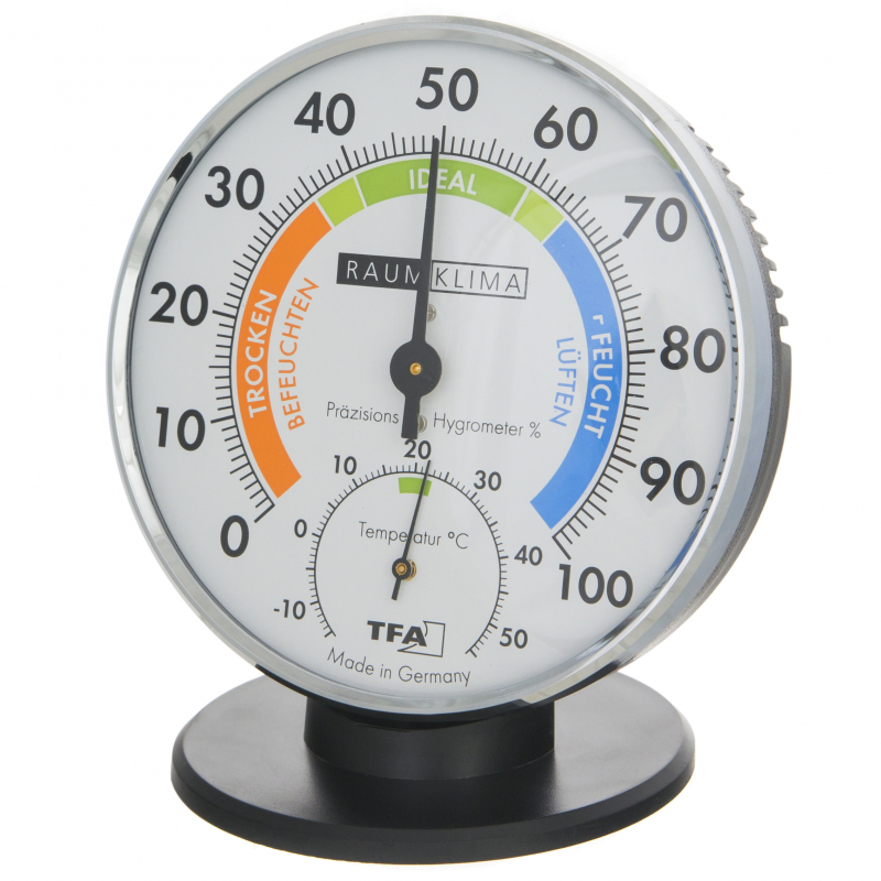 Какой прибор показывает влажность. Гигрометр TFA 44.2001. TFA термогигрометр металл/пластик, хром 45.2033. Термометр-гигрометр Thermometer th101c. Гигрометр TFA 44.2003.