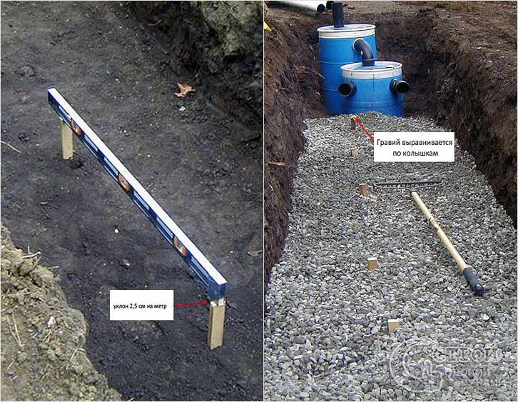 Септик для дачи своими руками из бочек схема
