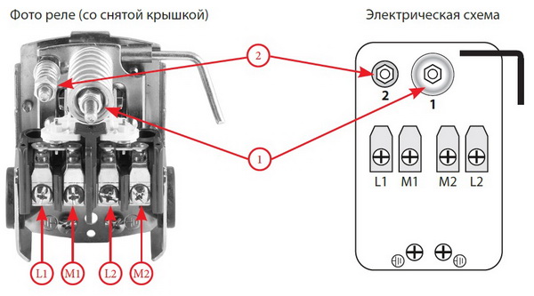 Реле включения насоса настройка