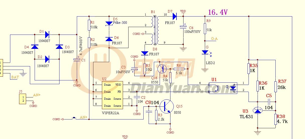 Viper22a схема включения как работает