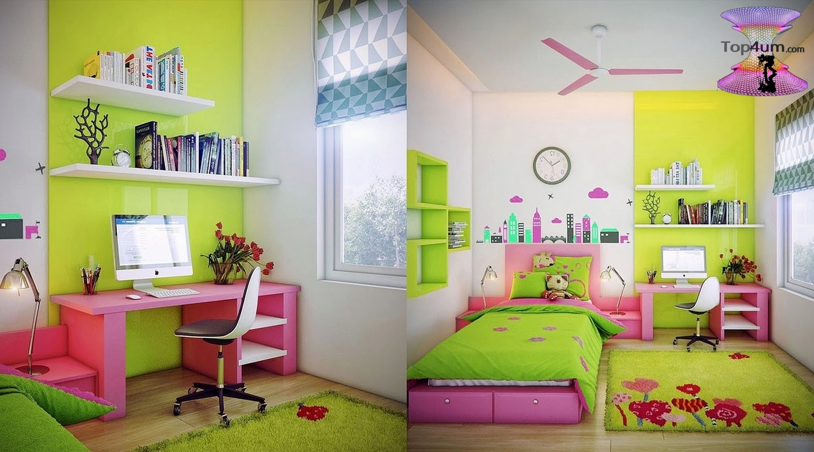 Где можно найти комнаты. Комната для первоклассницы девочки. Зелёная комната для девочки. Расцветки комнаты для девочки. Салатовая детская комната.