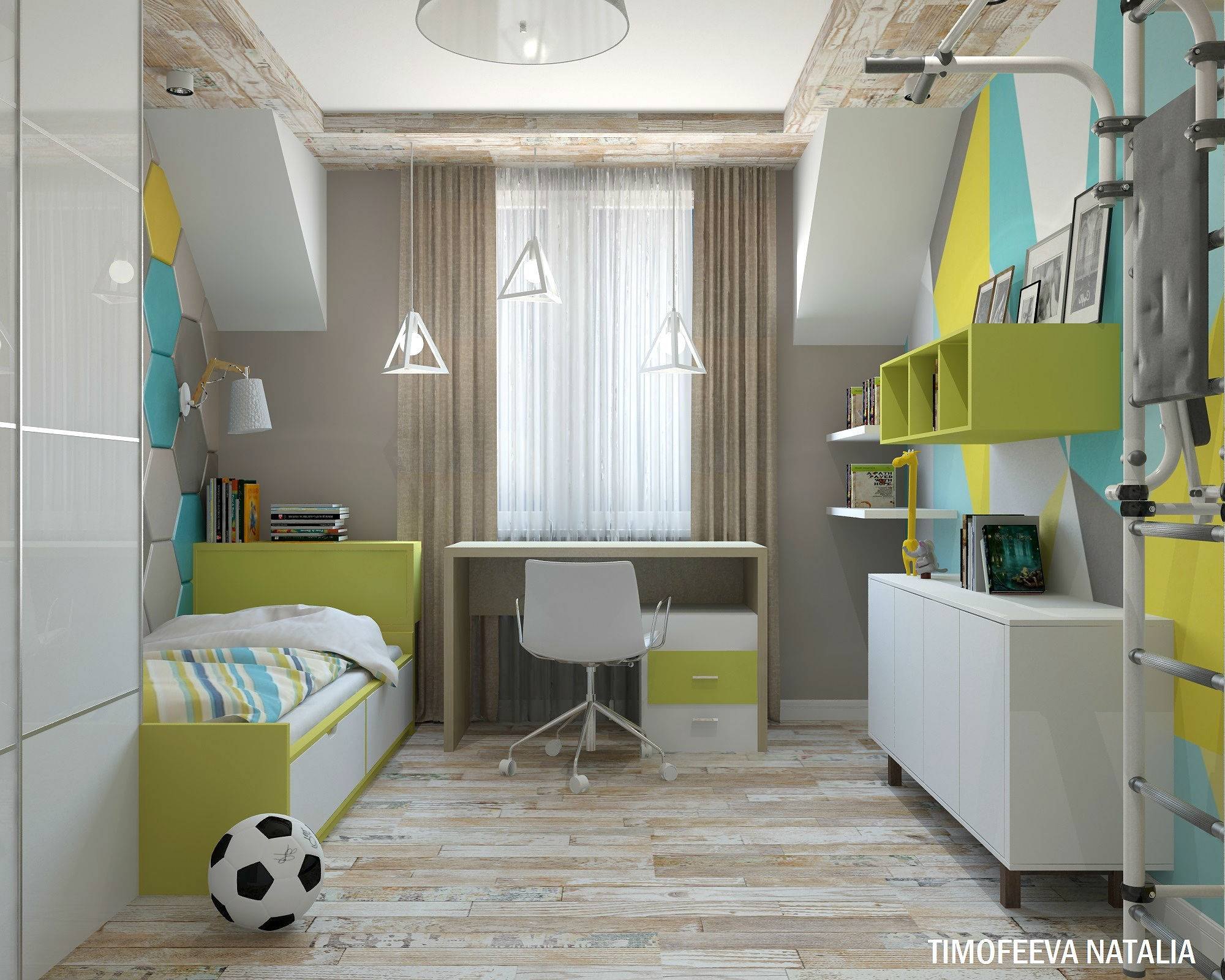 планировка детской комнаты 16 кв м для одного