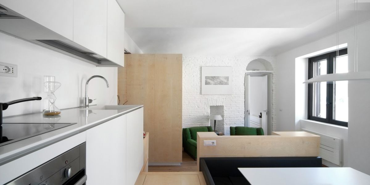 Turin apartment renovation kitchen design