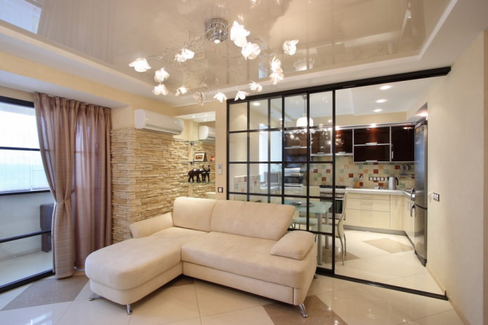 бежевое натяжное полотно бежевое натяжное полотно