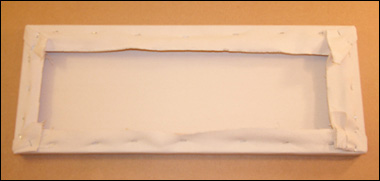 How to Stretch Canvas: A Tutorial with Step-by-step Instructions Back of Finished Canvas
