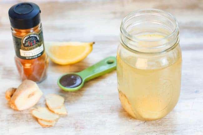 Cleanse Water with Ginger + Lemon