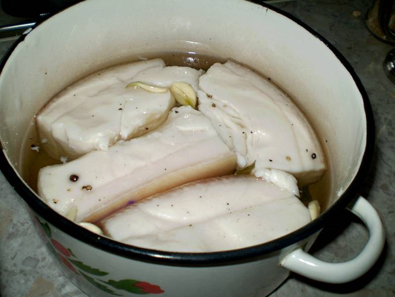 Засоленное сало