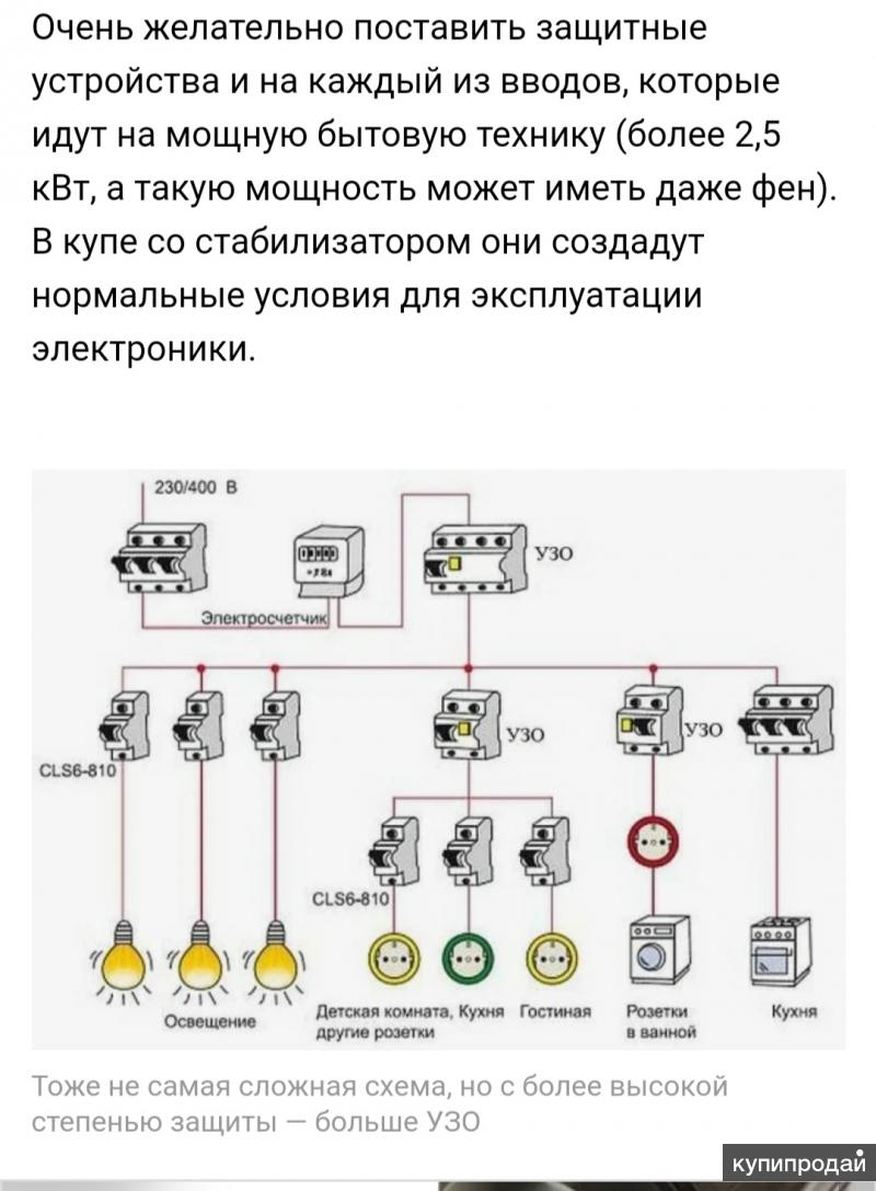 Схема проводки в бытовке