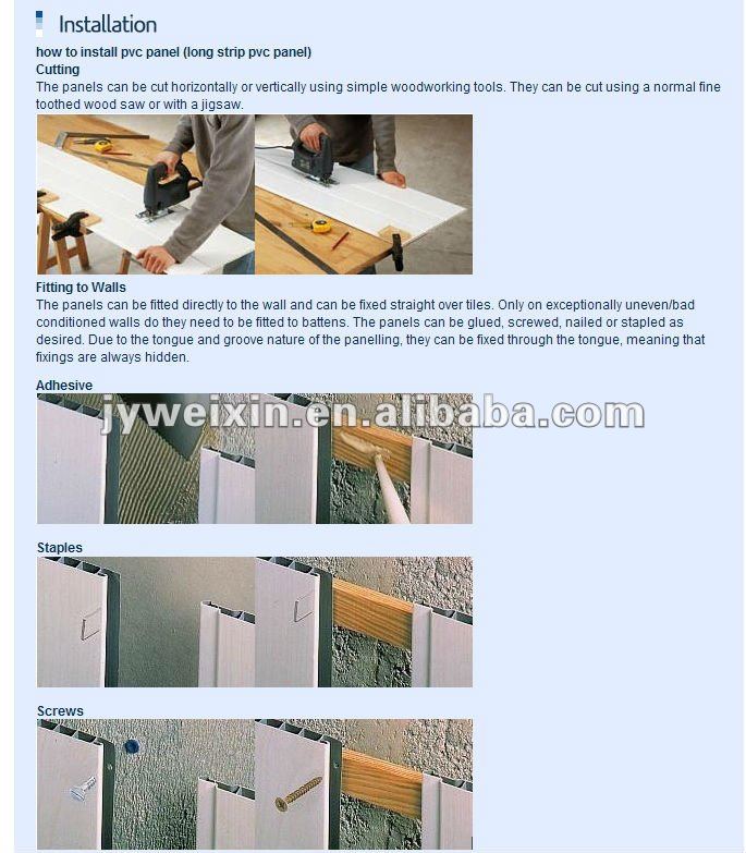 10mm thickness wood texture pvc 3D laminated wall panel