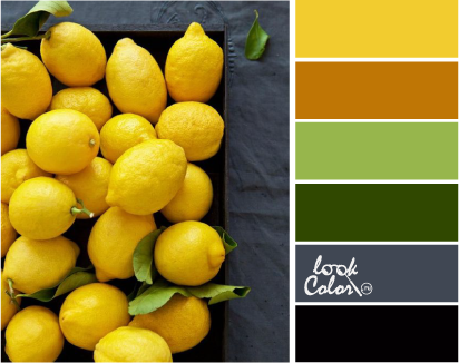 Сочетание с лимонным цветом в интерьере