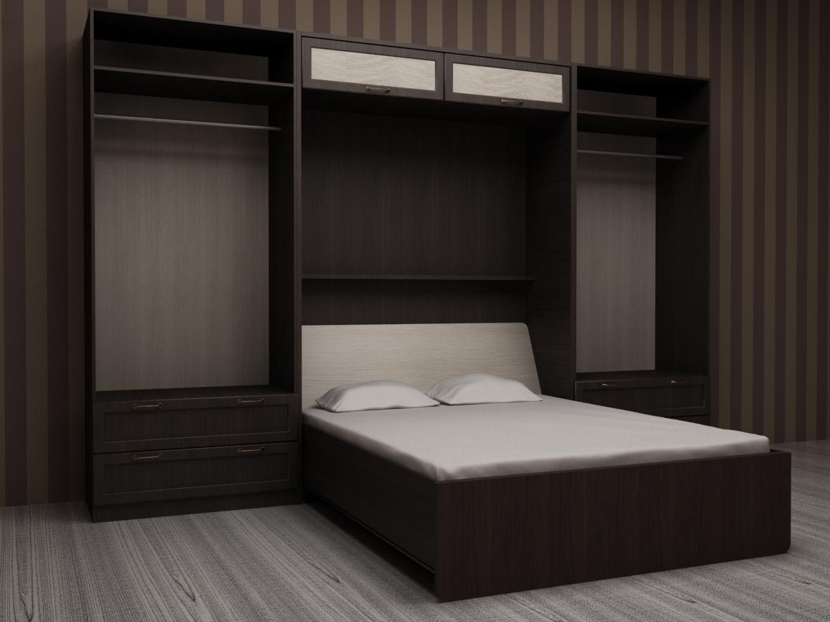 кровать встроенная в спальный гарнитур