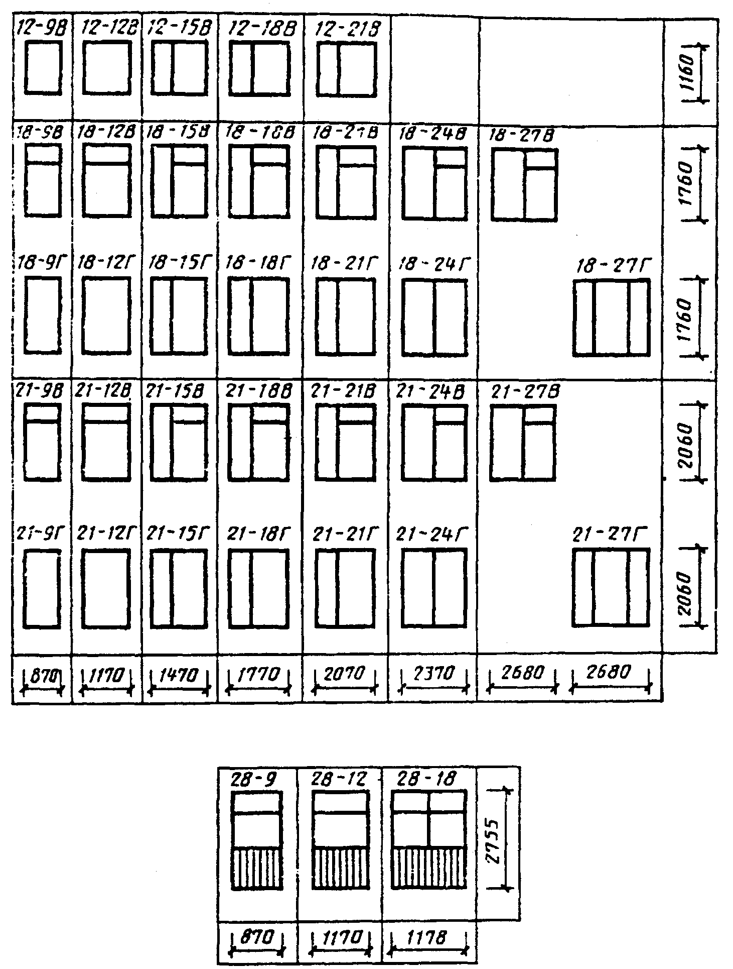 Оконный блок ОПРСП 15-15