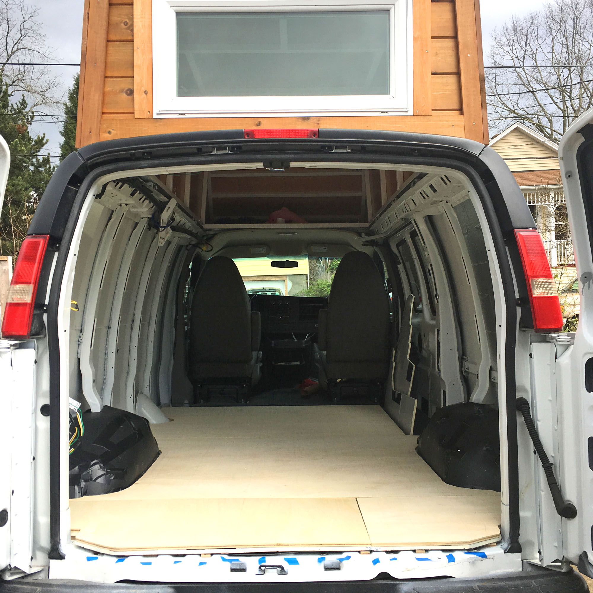 subfloor in a chevy express van