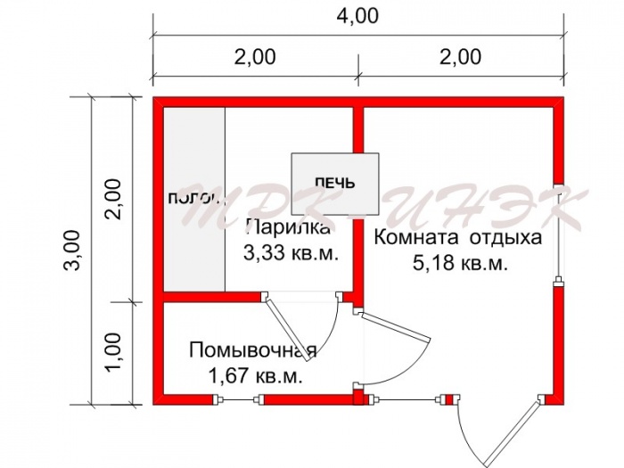 Каркасная баня проекты 3х4 своими руками