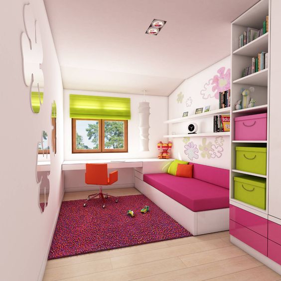 Дизайн комнаты для подростка девочки 9 кв