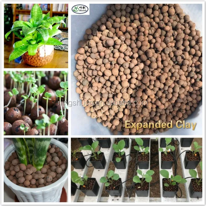 Round Balls/Pebbles 8-16MM 50 Liter Bag Expanded Clay for soilless growing garden system