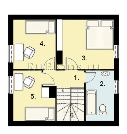 дом 8х8 Все о планировке дома 8 на 8