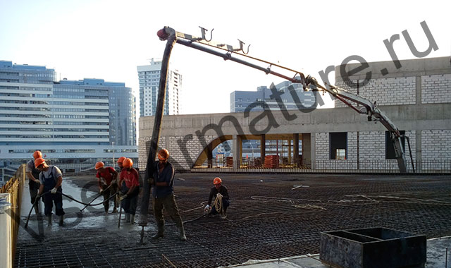 бетонирование перекрытия