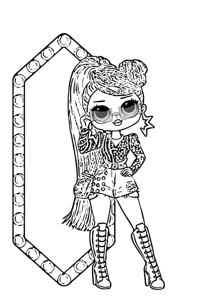 Coloring pages LOL OMG. Download or print new dolls for free