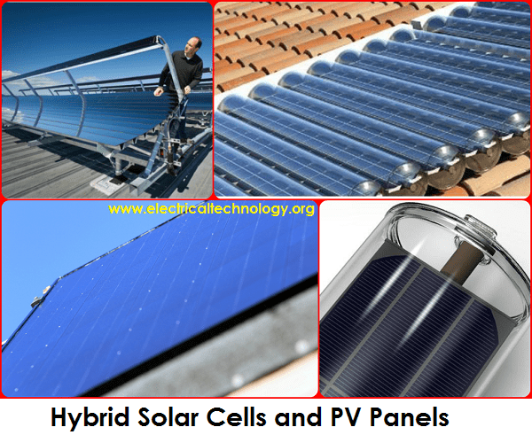 Hybrid Solar Cells and PV Panels