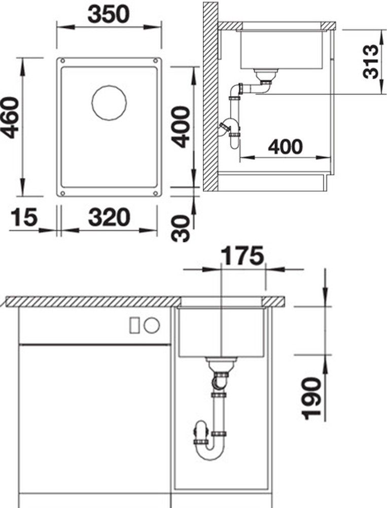 Размеры моек для кухни из нержавейки врезные прямоугольные